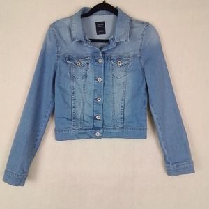 Mavi‎ Jeans Trucker Jacket Size XSmall in Light Wash Denim